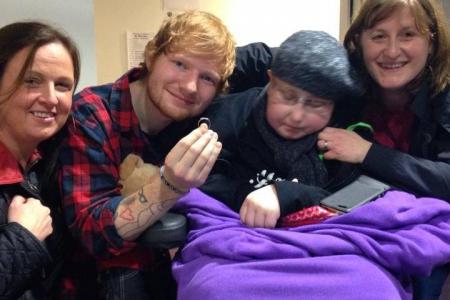 Ed Sheeran accepted 'proposal' from a terminally ill fan with brain cancer