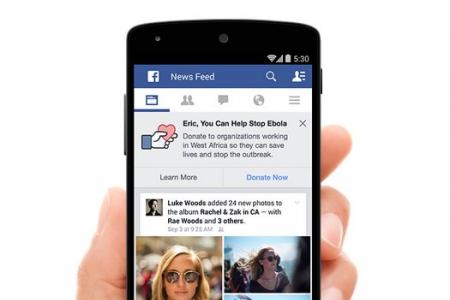 Facebook makes it easier for you to help fight Ebola