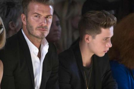 David Beckham and son Brooklyn escape car crash unharmed