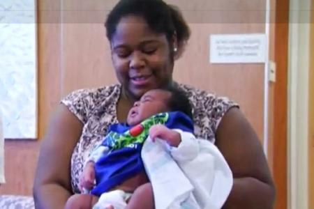 Woman delivers 6.35kg baby - and she didn't even know she was pregnant