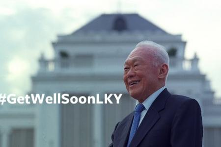 #GetWellSoonLKY: Netizens share well wishes for former PM Lee Kuan Yew