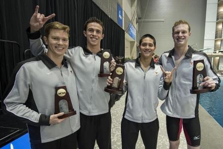 Schooling part of quartet that betters American 400yd medley record