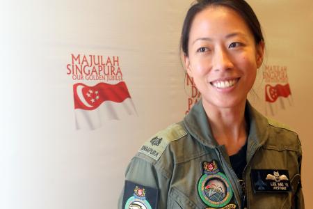 First female fighter pilot at NDP