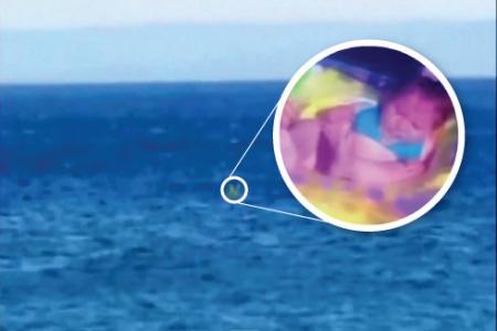 Unattended baby drifts 1km out to sea while parents sunbathe