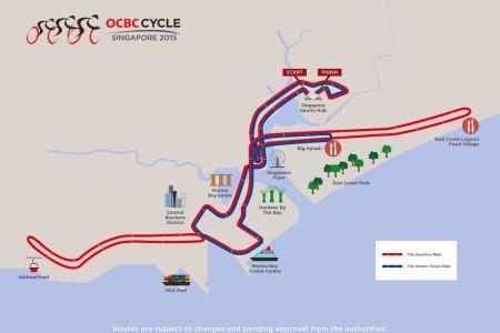 OCBC Cycle 2015 preliminary routes announced