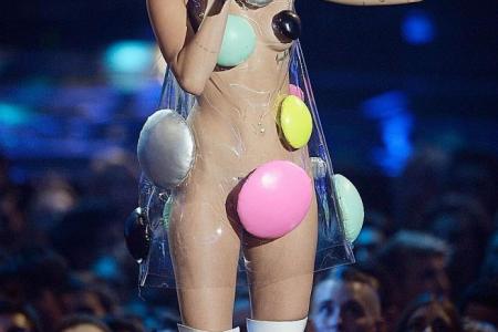 Miley Cyrus at her craziest - and most heavily censored - at MTV VMAs