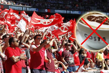 Angry Arsenal fans boycott Costa Coffee following stormy Chelsea game