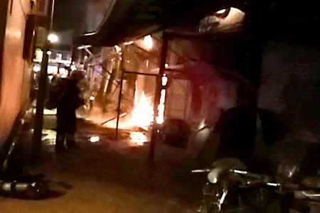 Two explosions at Geylang shophouse before it catches fire
