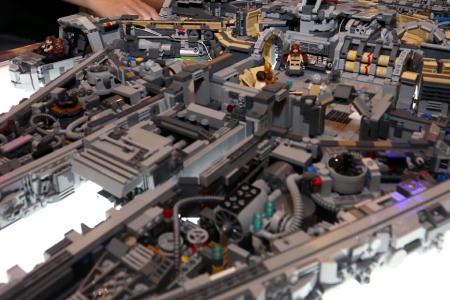 They made Millennium Falcon with 10,000 Lego bricks
