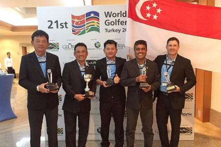 Singapore's gutsy golfers second again, after injuries and cold