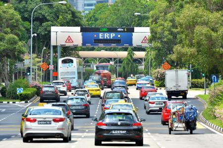 ERP rates at some gantries on AYE, PIE to go up