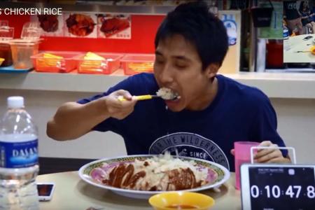 Personal trainer gets online fame with chicken rice video
