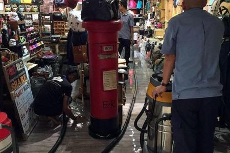 Flood water damages goods at Orchard mall ... again