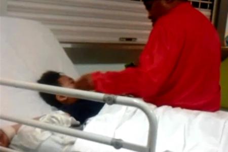 Dad of boy strapped to hospital bed in viral video misses his 'old' son