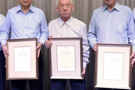 Singapore trio honoured by IOC