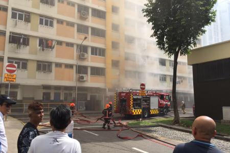 Fire at Bukit Panjang coffee shop