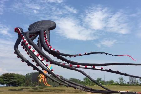 Watch out! Giant octopus kite in Singapore goes viral