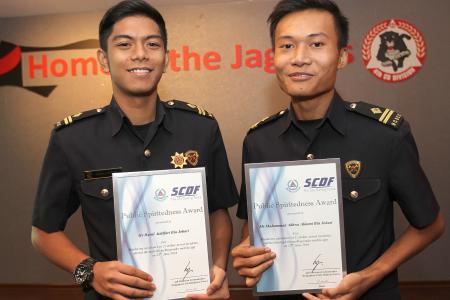 SCDF awards teens who helped two cardiac arrest victims