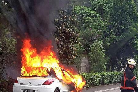 Two car fires in 24 hours