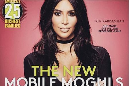 Kim K on the cover of Forbes magazine 