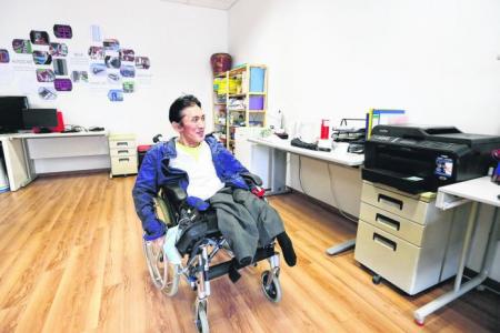 He manages studio that enables the disabled