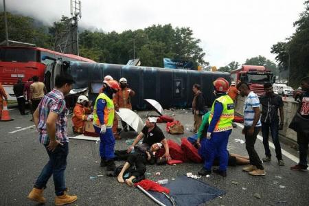 S'porean returning from Genting dies after bus crash