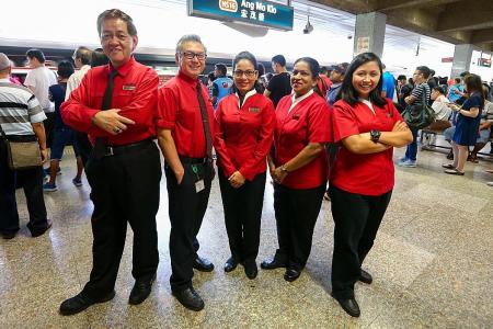 SMRT staff go full steam ahead to help you