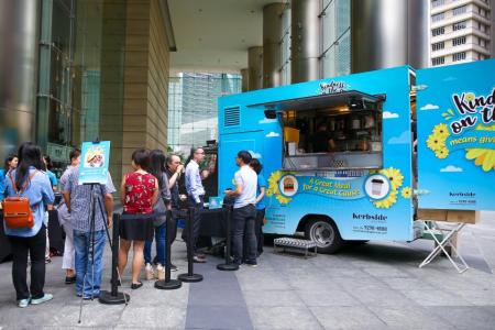 Kindness On-The-Go food truck, in a move by the Singapore Kindness Movement to encourage graciousness