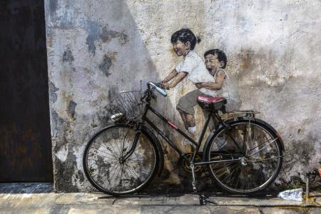 Penang is famed for its street art. 