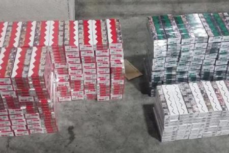 4,800 cartons of duty-unpaid  cigarettes seized at Woodlands Checkpoint