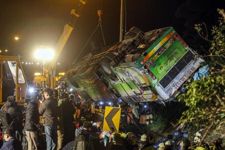 Driver fatigue cause of fatal Taiwan bus crash?