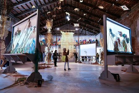 Forget world&#039;s woes at Biennale art festival