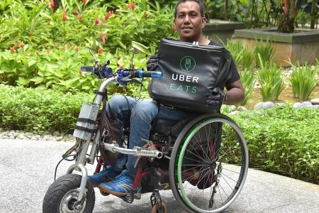 Para Games athlete takes on food delivery challenge 