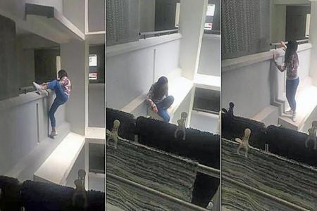 Woman arrested after trying to climb into ex-boyfriend's flat