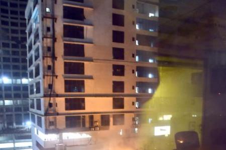 Fire razes Mumbai rooftop