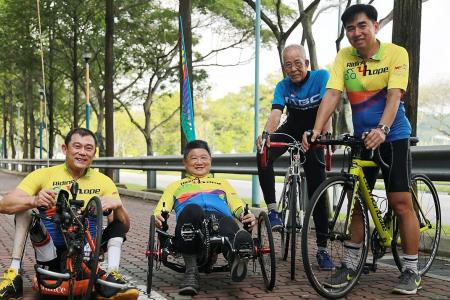 Four friends aim to cycle 1,600km to raise funds for NKF