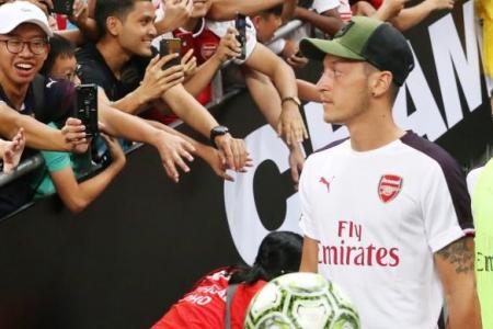 So much love: Oezil thanks Arsenal fans in Singapore