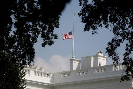 White House wobbles on US flag after McCain’s death