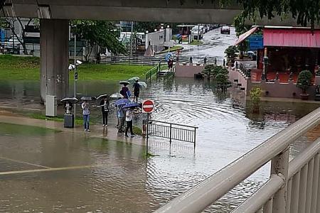 Flash floods hit parts of Singapore