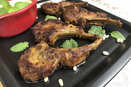 Spicy lamb cutlets