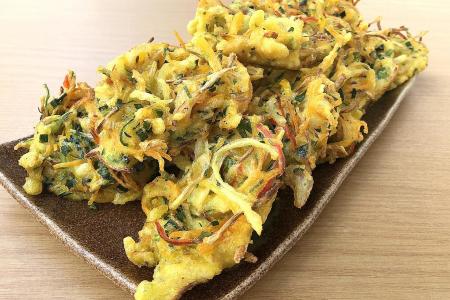 Load up on your greens with vegetable and krill fritters