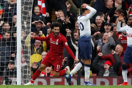 Liverpool back on top after last-gasp victory over Spurs