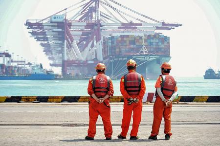 China exports rebound, imports sink