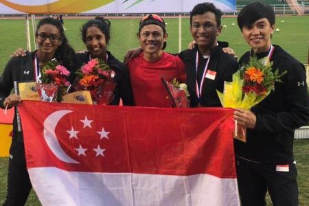 Singapore's mixed relay quartet set national record at Vietnam Open