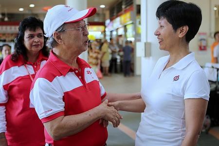 Tan Cheng Bock leads party on first walkabout