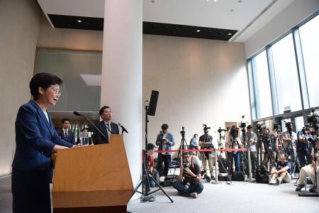 HK leader won’t rule out asking China for help