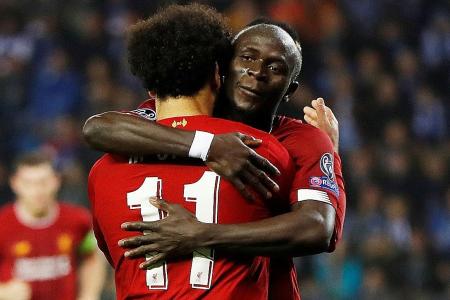 Liverpool forward Sadio Mane steps out of Mohamed Salah’s shadow