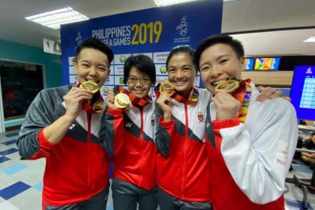 Singapore's women bowlers reclaim SEA Games team title after 8 years