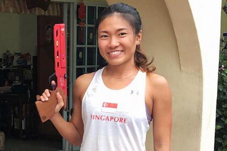 WFH means win-from-home for Singapore pentathlete Shermaine Tung