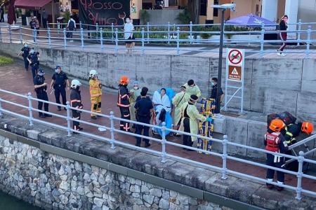 Woman reeking of alcohol rescued after falling into Singapore River